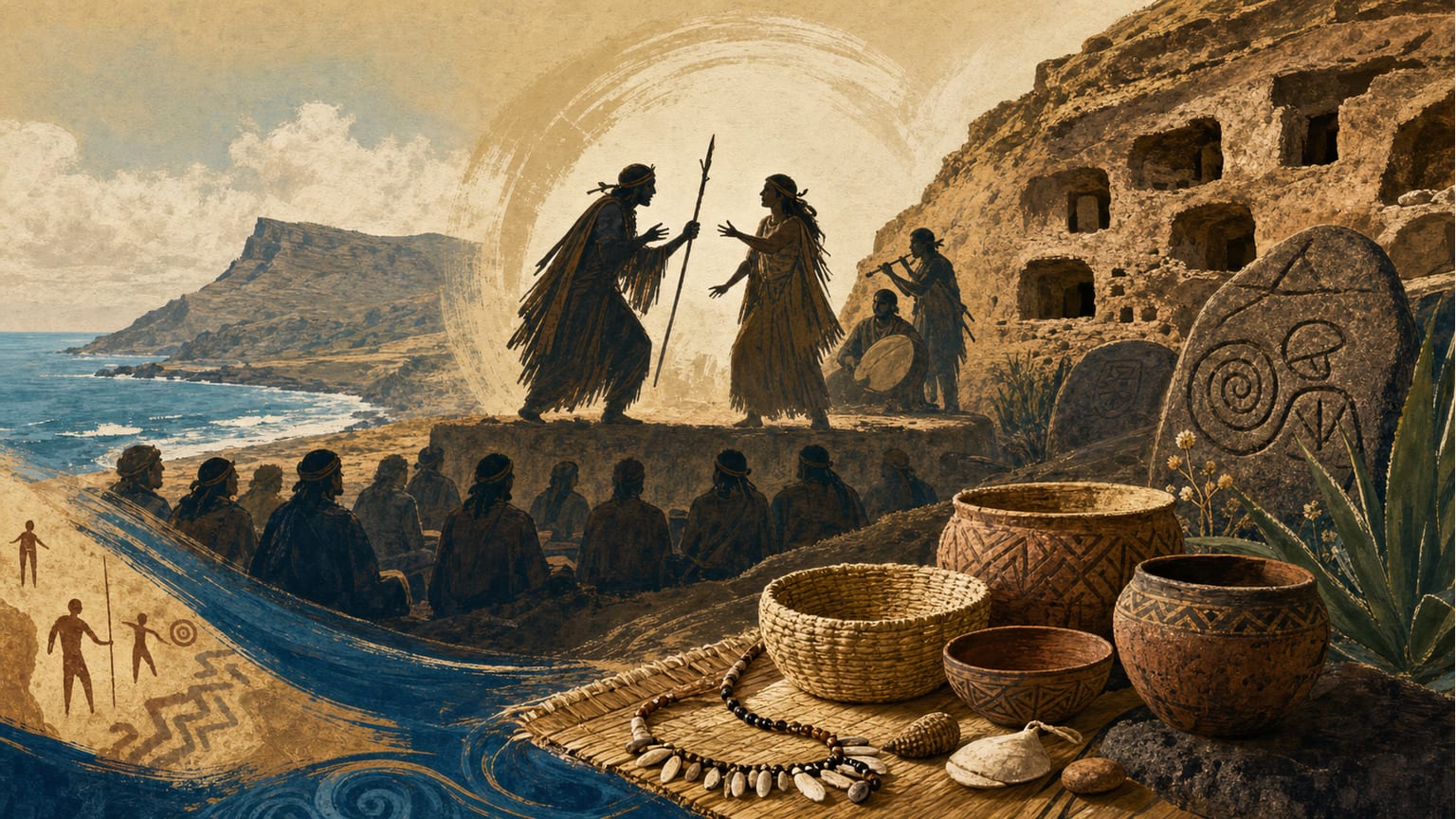 La representación de 'Nariz de Perro' en la Necrópolis de La Guancha: Teatro y arqueología en Gáldar - Cultura